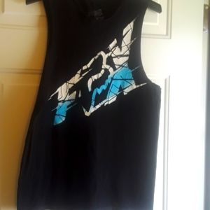 Men's FOX Sleeveless Shirt Black Size Small